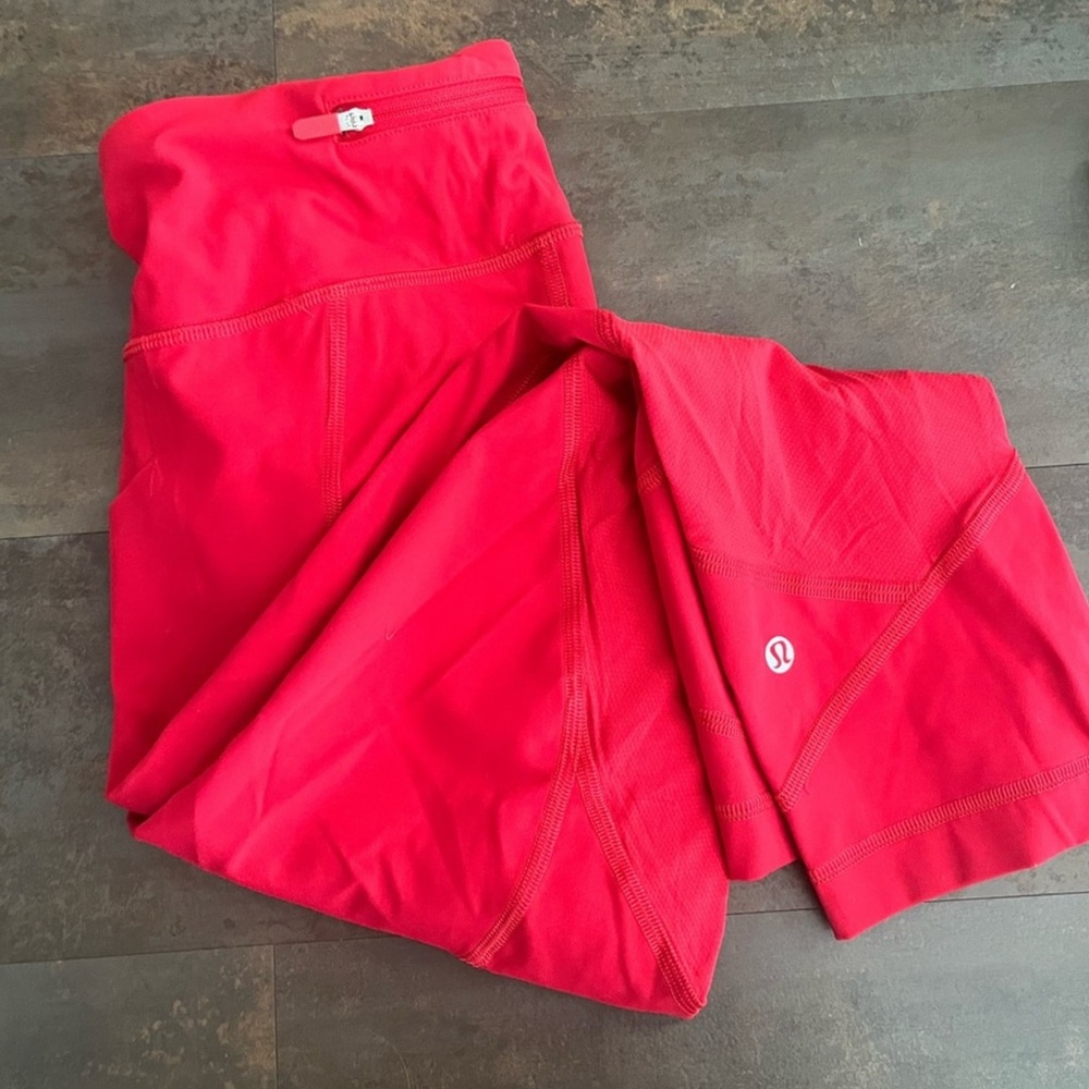 Lululemon Red Leggings